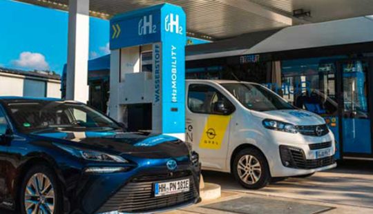 Beispielfoto der H2 Mobility Wasserstofftankstelle | © H2 Mobility