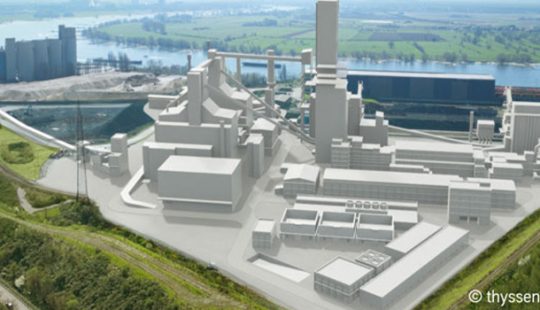 Foto zum Neuauftrag der CobraIS für ein Stahlwerk mit grünem Wasserstoff | © thyssenkrupp Steel Europe AG