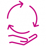 VINCI Umwelt-Icon: Kreislaufwirtschaft