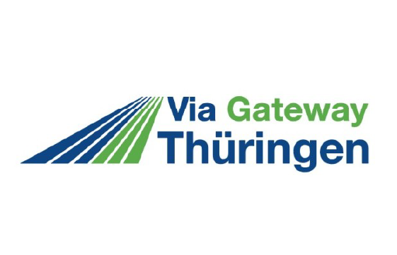 Logo der Via Gateway Thüringen GmbH & Co. KG, eine Gesellschaft bei der VINCI Concessions beteiligt ist.